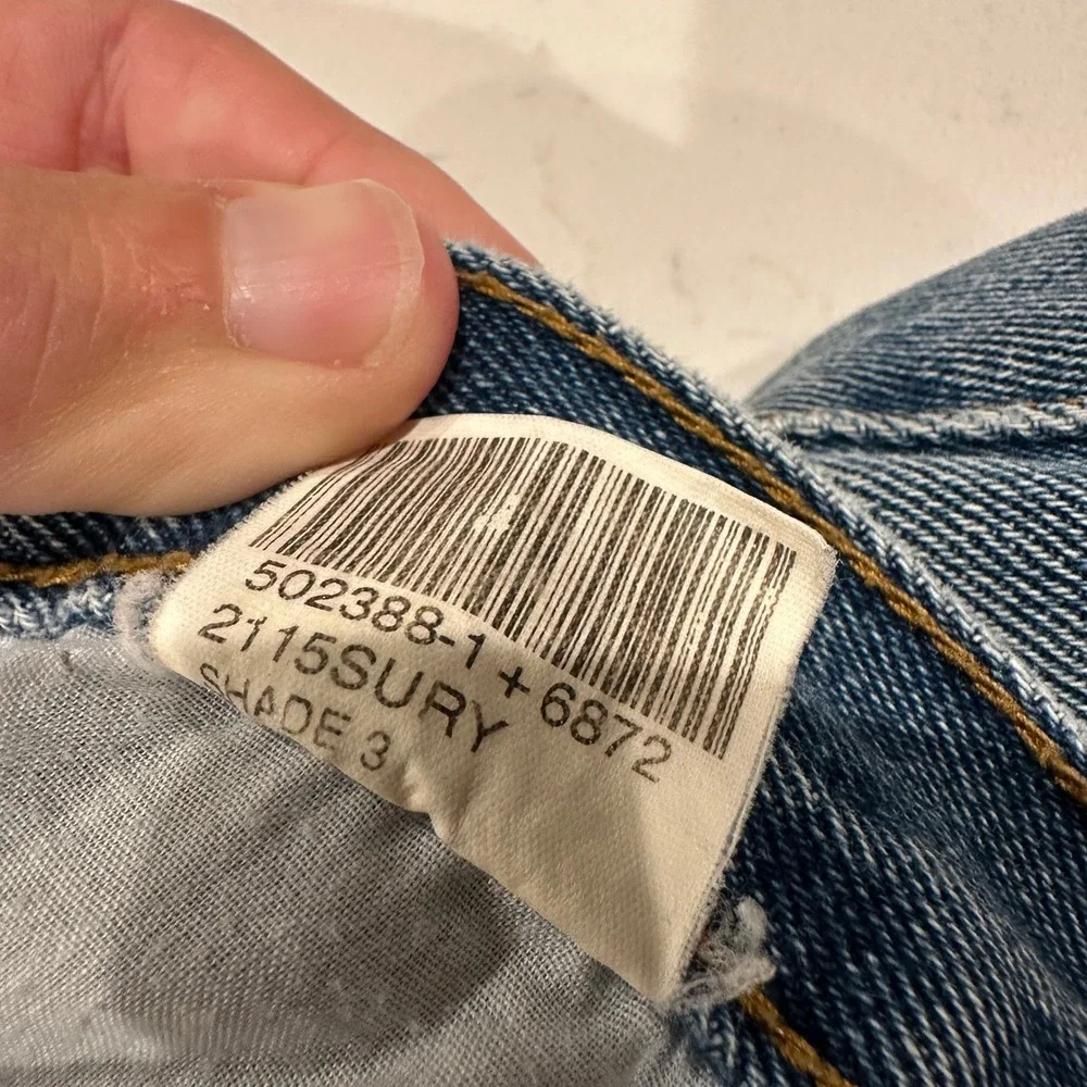 True Blue Mens Relaxed Fit Straight Leg Denim Jeans Blue 42x30 Cotton